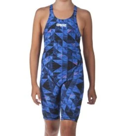 Combinaison De Natation Fille Arena Powerskin St 2.0 Full Body Dos Ouvert Turquoise / Orange