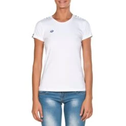 Tee-Shirt Arena Team Manches Courtes Femme White 1225101 -Natation Équipement Magasin 001225 101 w t shirt team 005 f o