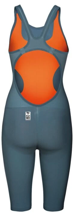 Combinaison De Natation Femme Arena Powerskin R-Evo One Dos Ouvert Grey -Natation Équipement Magasin 001438 141 w pwskin revo one fbslob sl 006 b s