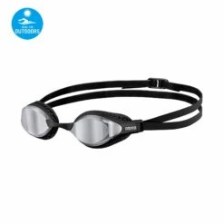 Lunettes De Compétition Natation Arena Air Speed Mirror Black Silver