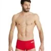 Short De Bain Taille Basse Arena Homme Team Uni Rouge -Natation Équipement Magasin 004775 450 mens team swim low waist short solid 001 o