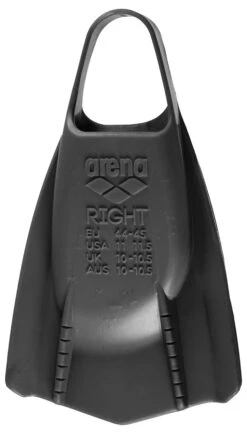 Palmes Courtes De Natation Silicone Arena Powerfin Pro Black -Natation Équipement Magasin 1e207 055 powerfin pro 006 b s