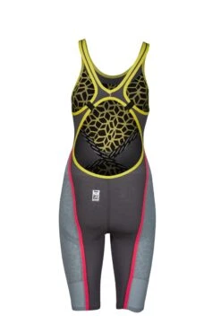 Combinaison De Natation Femme Arena Carbon Ultra Dos Ouvert Dark Grey/ Fluo Yellow -Natation Équipement Magasin 2a312 546 w pwskin carbon ultra fbslob 006 b s