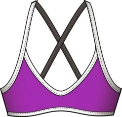 Haut De Maillot De Bain Femme Diana Twin Brassière Violet -Natation Équipement Magasin 3104010804