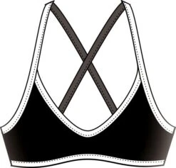Haut De Maillot De Bain Femme Diana Twin Brassière Noir -Natation Équipement Magasin 3104010808