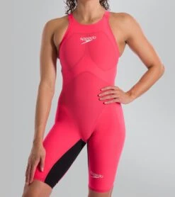 Combinaison De Natation Femme Speedo Lzr Pur Valor Dos Ouvert Red / Black 11978B091