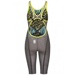 Combinaison De Natation Femme Arena Carbon Ultra Edition 2018 Dos Ouvert Blue Drops Fluo/ Yellow -Natation Équipement Magasin arena2