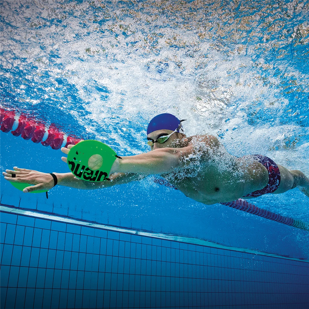 Plaquettes ARENA Elite Hand Paddle 2 Acid Lime – Image 3