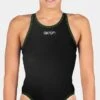 Maillot De Bain Fille Akron Babbitt JR Evo Bicolor Black/Comedy -Natation Équipement Magasin babbitt evo jr black comedie1