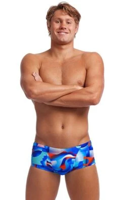 Maillot De Bain Funky Trunks Homme Classic - Battle Blue -Natation Équipement Magasin battle blue mens 3
