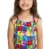 Maillot De Bain Funkita Enfant Fille Slippery Snakes Multicolore -Natation Équipement Magasin fg01t slippery snakes s1