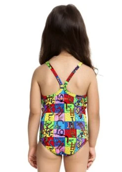 Maillot De Bain Funkita Enfant Fille Slippery Snakes Multicolore -Natation Équipement Magasin fg01t slippery snakes s2 0