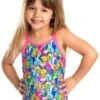 Maillot De Bain Funkita Enfant Fille Bang Bang Budgie Multicolore -Natation Équipement Magasin fg01t bang bang budgie 029