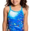 Maillot De Bain Funkita Enfant Fille Fantasy Reef Bleu -Natation Équipement Magasin fg01t fantasy reef 16