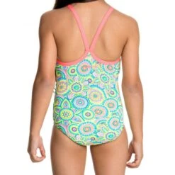 Maillot De Bain Funkita Enfant Fille Petal Party Multicolore -Natation Équipement Magasin fg01t petal party s2