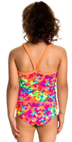 Maillot De Bain Funkita 2 Pièces Enfant Fille Stroke Rate Multicolore -Natation Équipement Magasin fg04t stroke rate 04 0