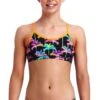 Maillot De Bain Funkita 2 Pièces Fille Palm Drive Noir -Natation Équipement Magasin fs02g palm drive 4166 0 0