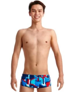 Maillot De Bain Funky Trunks Garçon Block Rock Bleu