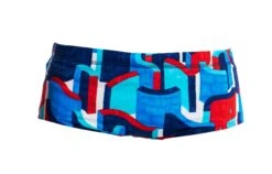 Maillot De Bain Funky Trunks Garçon Block Rock Bleu -Natation Équipement Magasin ft32b block rock 0811 0
