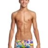 Maillot De Bain Funky Trunks Garçon Classic Trunks - Jumbled Up -Natation Équipement Magasin ft32b jumbled up 01