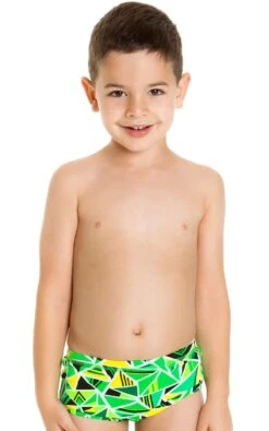 Maillot De Bain Funky Trunks Enfant Garçon Fluro Fracture Vert
