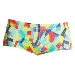 Maillot De Bain Funky Trunks Garçon Point Break Vert -Natation Équipement Magasin funky trunks plain front 4 0