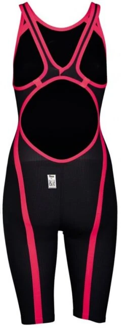 Combinaison De Natation Femme Arena Carbon Flex Vx Dos Ouvert Dark Grey / Fluo Red -Natation Équipement Magasin fx face b