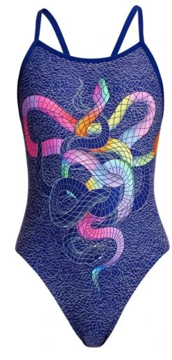 Maillot De Bain Funkita Fille Single Strap Snake It Off -Natation Équipement Magasin g snake it off