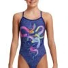 Maillot De Bain Funkita Fille Single Strap Snake It Off -Natation Équipement Magasin g snake it off1