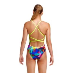 Maillot De Bain Funkita Fille Strapped In - Solar Flares -Natation Équipement Magasin girl solar d