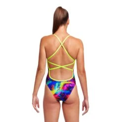Maillot De Bain Funkita Femme Strapped In - Solar Flares -Natation Équipement Magasin ladies solar d