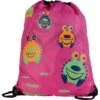 Filet De Natation Maru Spikey Monster Rose -Natation Équipement Magasin maru kids spikey monster swim bag pink front aw13