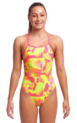 Maillot De Bain Funkita Fille Tie Me Tight - Pinged Pink