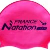Bonnet Silicone De Natation France Natation Rose -Natation Équipement Magasin rose 0