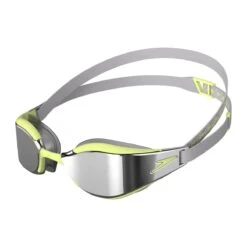 Lunettes De Natation Speedo FS Fastskin Hyper Elite Mirrored Goggles - Shark Grey/ Spritz/ Chrome