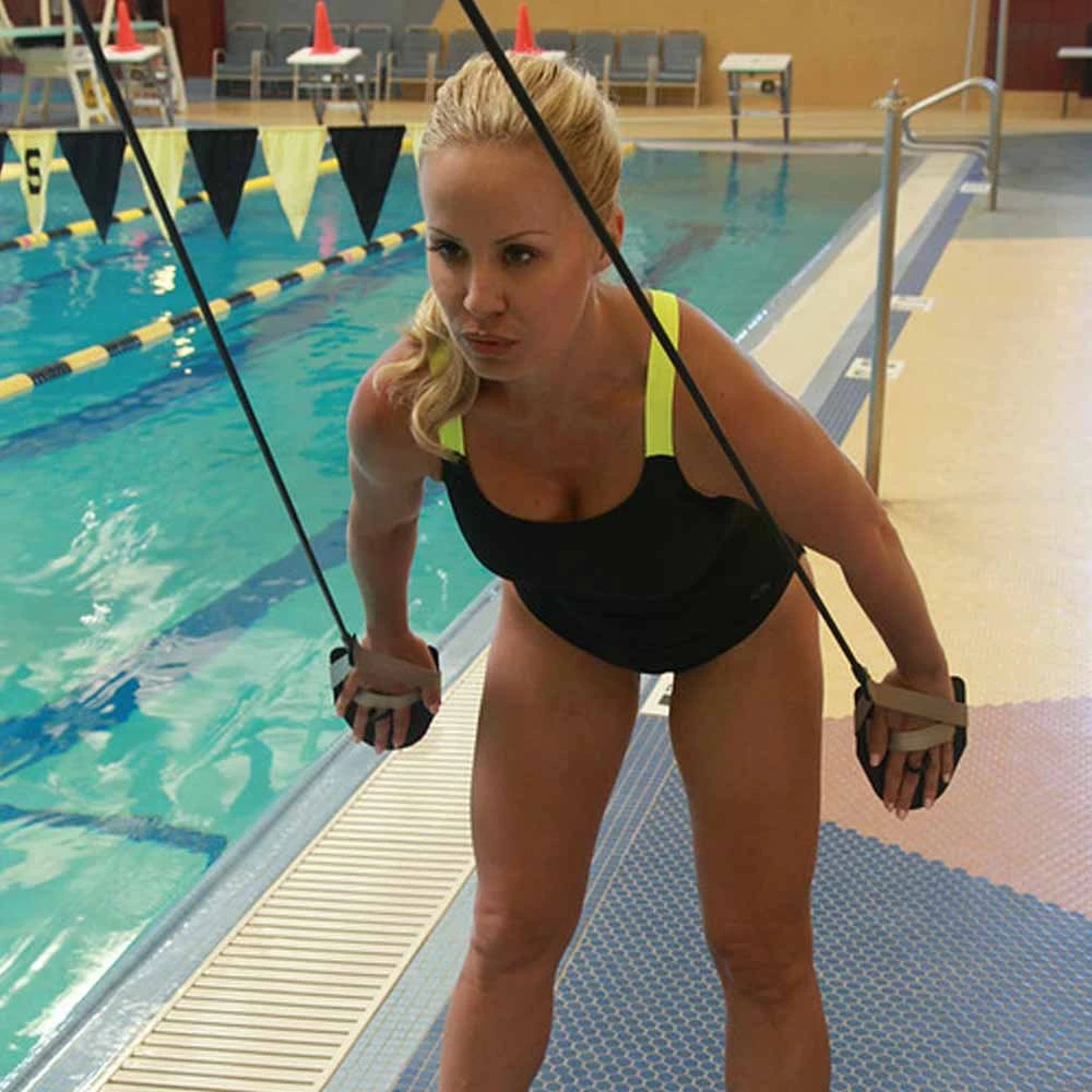 Matériel D'entraînement, Musculation Hors De L'eau Madwave Elastiques Avec Plaquettes Jaune 4 Matériel D'entraînement, Musculation Hors De L'eau Madwave Elastiques Avec Plaquettes Jaune – Image 2