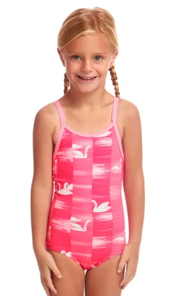 Maillot De Bain Funkita Enfant Fille Swan Lake Rose