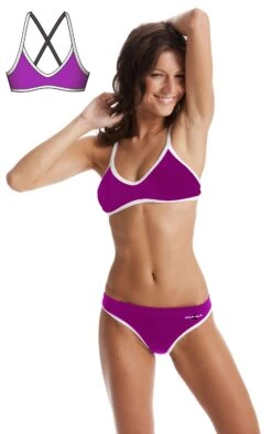 Haut De Maillot De Bain Femme Diana Twin Brassière Violet